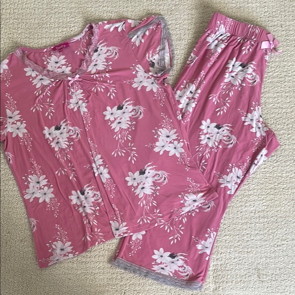 Other - Pink Floral Pajama Set